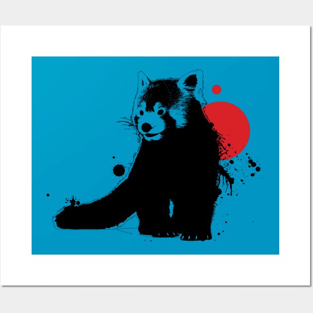 Red Panda Wall Art by Ikographik